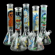 14inch Thick Heavy Glass Beaker Bongs Quality Hookah Tobacco Smoking Water Pipes picture