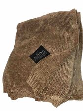Brown Chenille Throw Blanket 48“ X 58“￼ picture