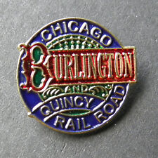 CBQ CHICAGO BURLINGTON QUINCY RAILWAY RAILROAD LAPEL PIN BADGE 1 INCH picture