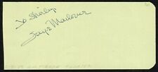 Faye Marlowe d2022 signed 2x5 autograph on 2-8-48 at Biltmore Theater Hollywood picture