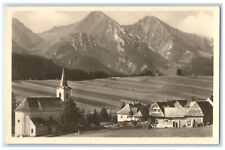 Zdiar Vysoke Tatry Slovakia RPPC Photo Postcard Zdiarske Vidla Mountain c1930's picture