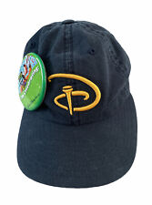 Vtg Walt Disney World Golf American Needle Navy Adjustable Baseball Hat w/ Pin picture