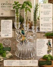 Vintage Crystal Rooting Station Botanical Propagation Station picture