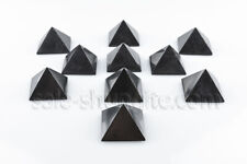 Polished shungite pyramid 50x50mm 1,97 inches Set 10pcs EMF protection wholesale picture