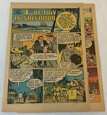 1942 four page cartoon story ~ O HENRY IN EL SALVADOR William Sidney Porter picture