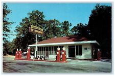 c1960's Fanning Springs Restaurants Service Station Old Town Florida FL Postcard picture