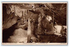 c1940's Aladdin's Wonderful Cave Lit By Electric Light Cheddar England Postcard picture