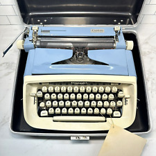 Vintage Custom Royal Safari Portable Typewriter & Case Working Magic Margin picture