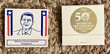 2 Vintage President Ronald Reagan Matchbooks, 1985 Inaugural Unused RARE picture