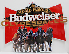 Rare Vintage World Famous Budweiser Clydesdales Holiday Metal Tin 31