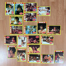 Vintage Set of 20 Rocky II Movie Trading Cards (1979)  EUC • Stallone picture