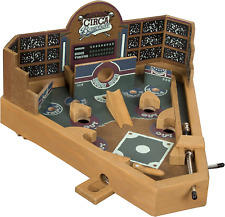 Hey Play Baseball Pinball Tabletop Skill Game - Classic Miniature Wooden Re... picture