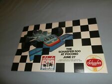 Vintage Schaefer Beer 500 Pocono PA Indy Car Race Poster #48 Goodyear Car picture