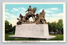Postcard George Rogers Clark Monument Charlottesville Virginia VA, Vintage J1 picture