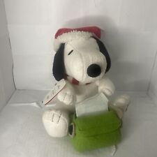 Rare Hallmark Peanuts Snoopy Plush “Writing to Santa” Sound & Motion Work W/ Tag picture