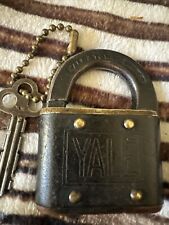 Vintage Antique Yale & Towne Padlock with Working Key Stamford CT picture
