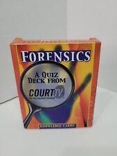 Forensics Knowledge Cards A Quiz Deck from Court TV Coroner Investigation  picture