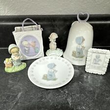 Precious Moments Lot Of 6 November Plate Bell Metal Summer Figurine Bag picture