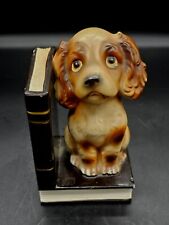Vintage Arnart Japan Big Eyed Sad Spaniel Puppy Dog Single Bookend  picture