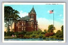 Passaic NJ-New Jersey, City Hall, Antique, Vintage c1937 Souvenir Postcard picture