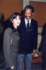 Courteney Cox & Morgan Freeman at ShoWest in Las Vegas Neva - 1992 Old Photo picture