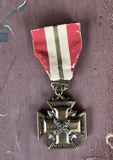 United Daughters Confederacy Cross of Honor Medal Numbered WW1 US Service Medal picture