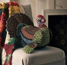 John Derian Target Thanksgiving Turkey Beaded Pillow New With Tags picture