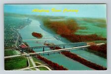 Turnpike PA-Pennsylvania Allegheny River Crossing  Vintage Souvenir Postcard picture