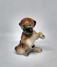 Antique 1950's Porcelain Boxer Dog, Hand Painted In Japan picture