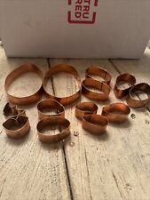 Martha Stewart By Mail *RARE* Egg Copper 13 Piece Set Cookie Cutter Eggs picture