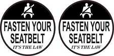 3in x 3in Fasten Your Seatbelt Vinyl Stickers Car Truck Vehicle Safety Decal picture