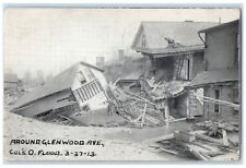 1913 Around Glenwood Avenue Disaster Destroyed Wreck House Ohio Vintage Postcard picture