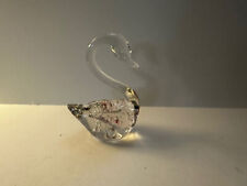 Glass Swan Figurine Made in Taiwan ROC Excellent picture