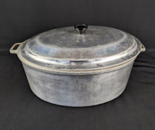 Vintage Miracle Maid G2 Cast Aluminum Roaster Dutch Oven Basting Lid picture