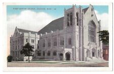 Jackson Mississippi c1940's First Baptist Church, religion picture