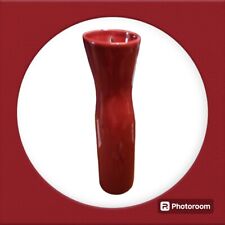 Vintage Home Interiors Ceramic Pottery Hanging Vase Vibrant Red Wall Vase 12