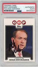 Mike Huckabee 2008 Topps PSA COA Signed Autographed Campaign GOP Card Rookie RC picture