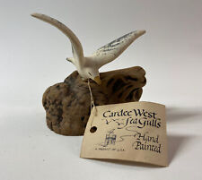 Vintage Cardee West Seagull Shorebird Oregon Pottery Burl Driftwood Figurine  picture