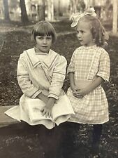 H6 RPPC Photo Postcard Girls Sisters Friends 1910-20's Reading Book Portrait picture