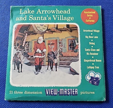 Rare A184 Lake Arrowhead & Santa's Village CA view-master Reels 213A B C Packet picture