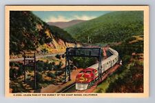 Cajon Pass CA-California, Santa Fe at Summit, Antique Vintage Souvenir Postcard picture