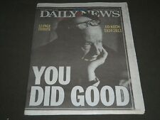 2013 FEBRUARY 2 NY DAILY NEWS NEWSPAPER - ED KOCH 1924-2013 - NP 2557 picture