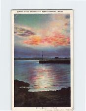 Postcard Sunset At The Breakwater Kennebunkport Maine USA picture