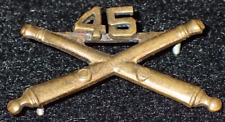 WWII U.S. Army 45th Field Artillery Regiment Officers Branch Lapel Insignia picture