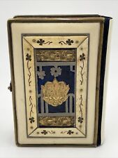 1881 Antique Judaica Jewish Prayer Book Gilded Vintage Gold Ivory Religion picture