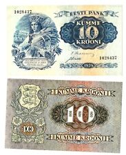 -r Reproduction - Estonia 10 Krooni 1928 Pick #63  1868R picture