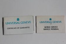 Universal Geneva Guarantee Booklet (65902) Watch Warranty picture