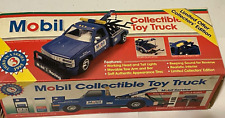NEW IN BOX 1995 MOBIL COLLECTIBLE BLUE TOY TOW TRUCK THIRD IN SERIES WRECKER, picture