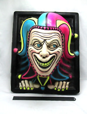 VTG 90s 3D Blacklight Illusions Jester Clown Halloween Black Light Robert Marino picture