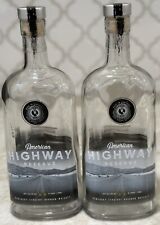 American Highway Reserve Bourbon Whiskey Empty Bottle Brad Paisley CRAFTS Lot 2 picture